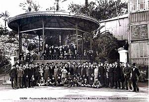 1912- Oran - Promenade de Letang - Personnel Imprimerie-Librairie Fouque- Decembre1922